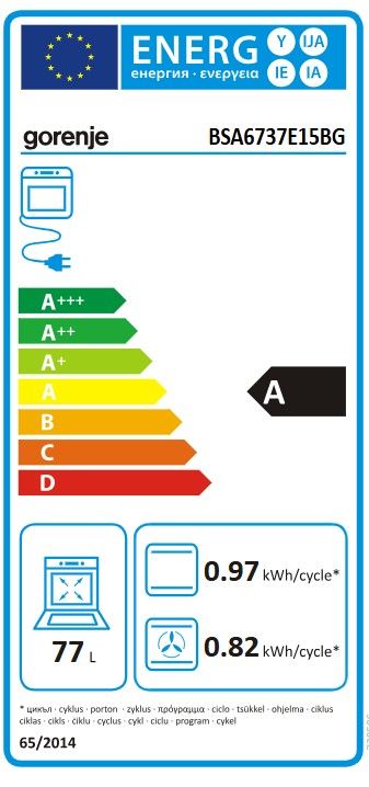 Įmontuojama Orkaitė Gorenje BSA6737E15BG