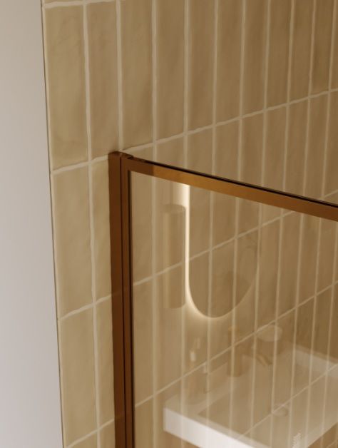 Dušo sienelė Riho Define 400 Copper Mat 100 cm