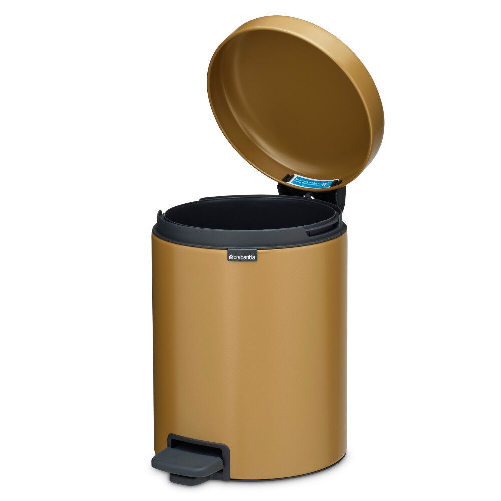 Šiukšlių dėžė Brabantia NewIcon 5L, Warm Gold, 255120