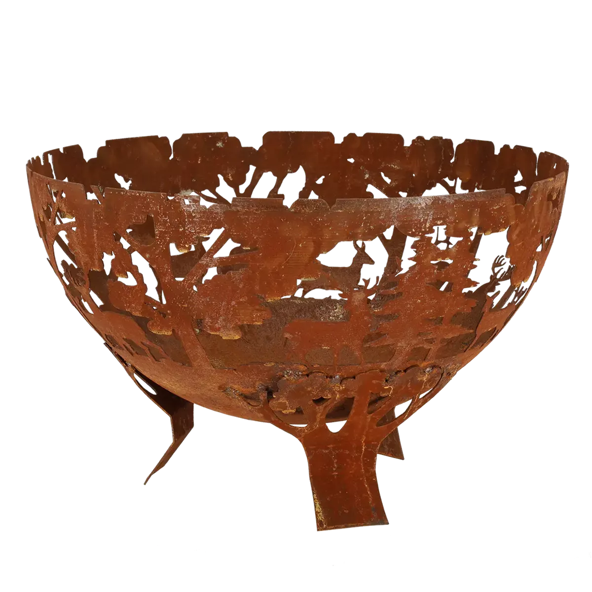 Dekoratyvinė laužavietė, rūdinto plieno, 58 x 58 x 36,6 cm