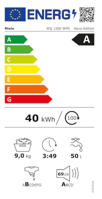 Skalbimo mašina Miele WQ 1200 WPS Nova Edition, 12708910 Skalbimo mašina Miele WQ 1200 WPS Nova Edition, 12708910