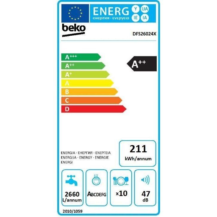 Indaplovė BEKO DFS26024X