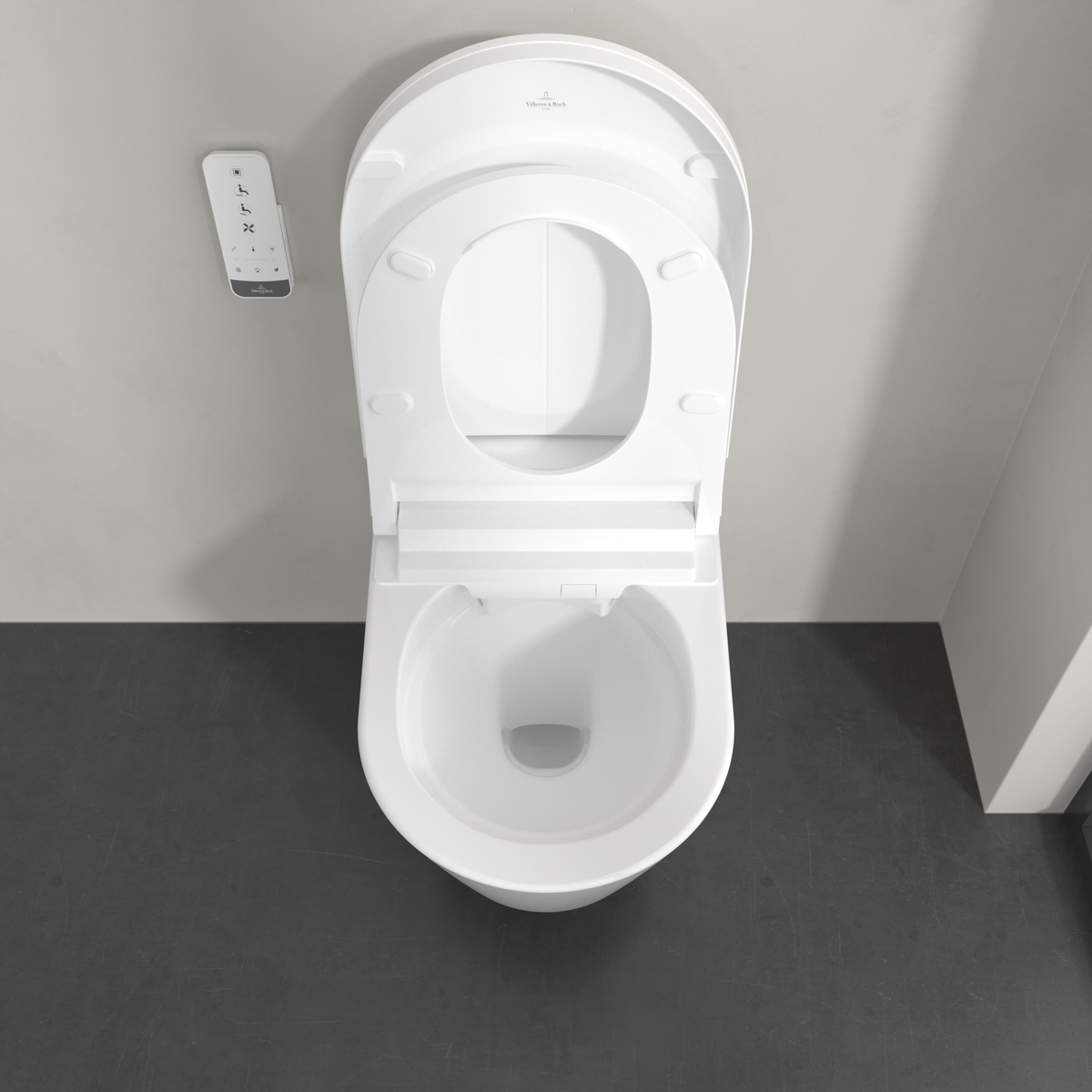 Pakabinamas klozetas Villeroy & Boch TIVO su bide funkcija, directFlush V22EM101 Pakabinamas klozetas Villeroy & Boch TIVO su bide funkcija, directFlush V22EM101