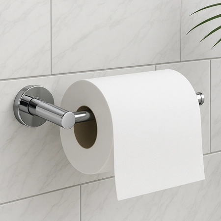 Tualetinio popieriaus laikiklis Balneo QUBE 1, chromo sp., M0201020503 Tualetinio popieriaus laikiklis Balneo QUBE 1, chromo sp., M0201020503