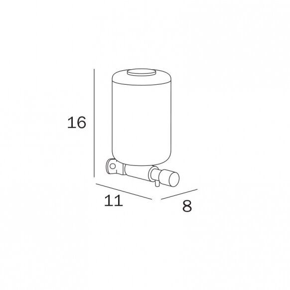 Skysto muilo dozatorius Inda A05670 1000 ml