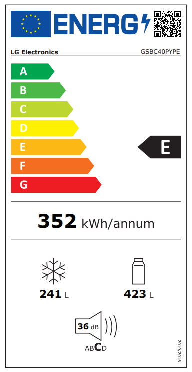 Šaldytuvas LG GSBC40PYPE