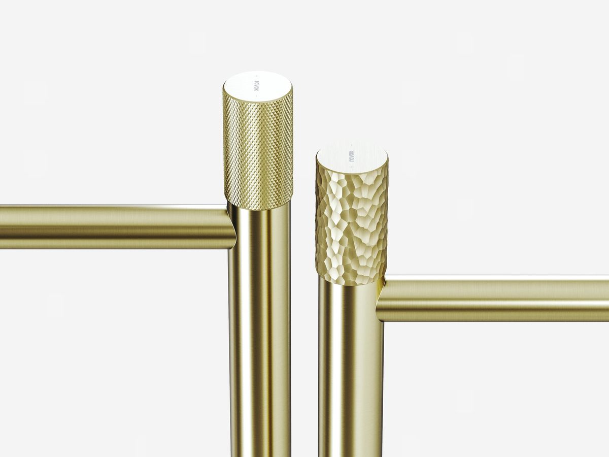 RV 015.60CH Praustuvo maišytuvas 375 mm be dugno vožtuvo, spalva champagne
