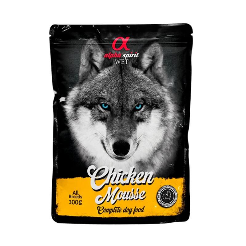 ALPHA SPIRIT WET putėsiai šunims su vištiena 300g 6vnt (12), ALPHD050000511