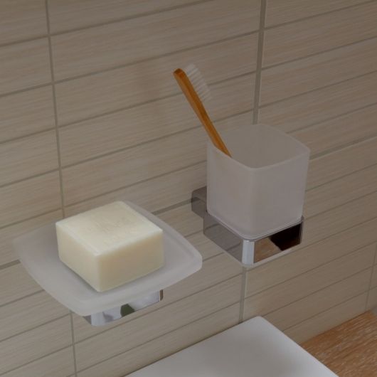 Sieninė vonios muilinė Emco Loft, chromas 053000100 Sieninė vonios muilinė Emco Loft, chromas 053000100