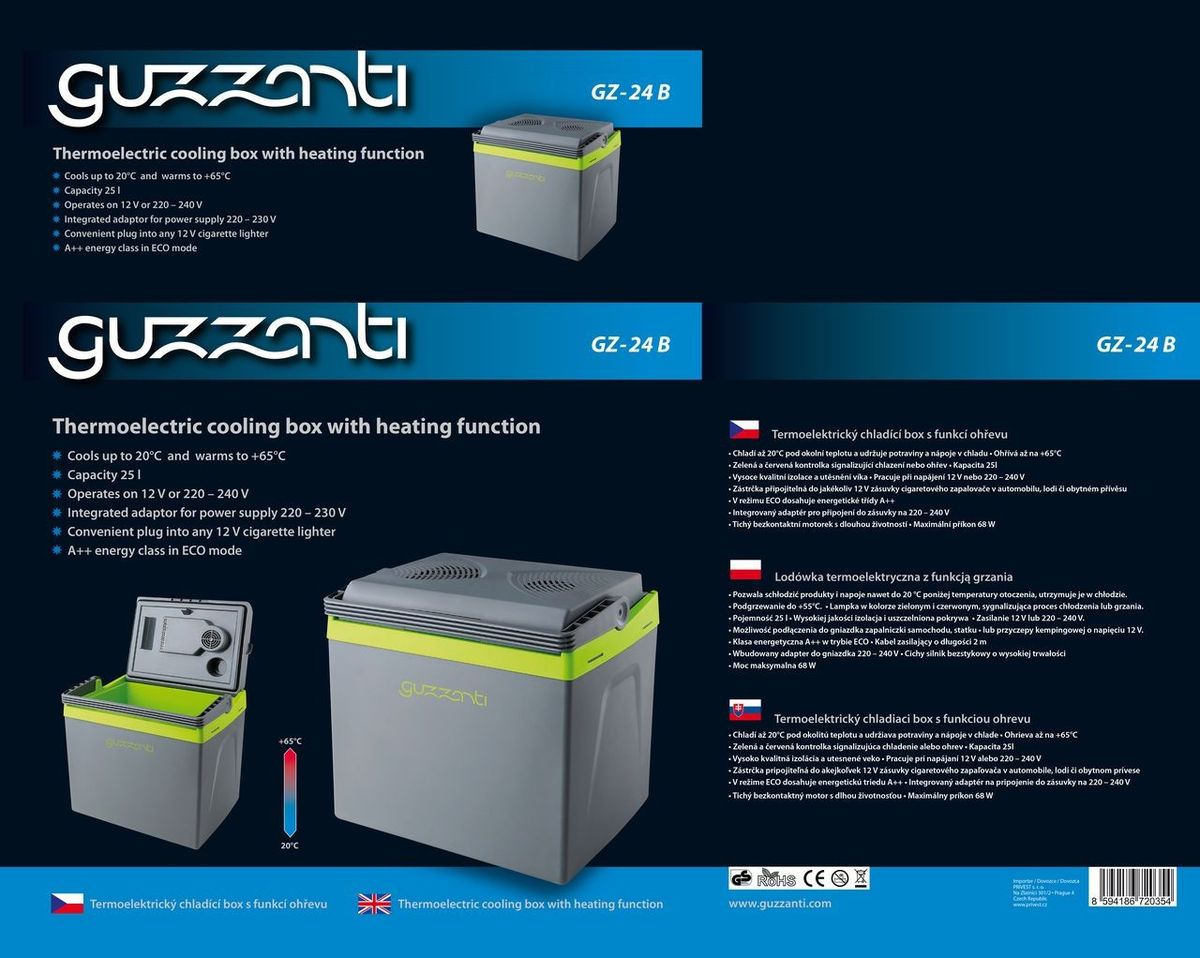 Termoelektrinis šaldytuvas GZ-24B Termoelektrinis šaldytuvas GZ-24B