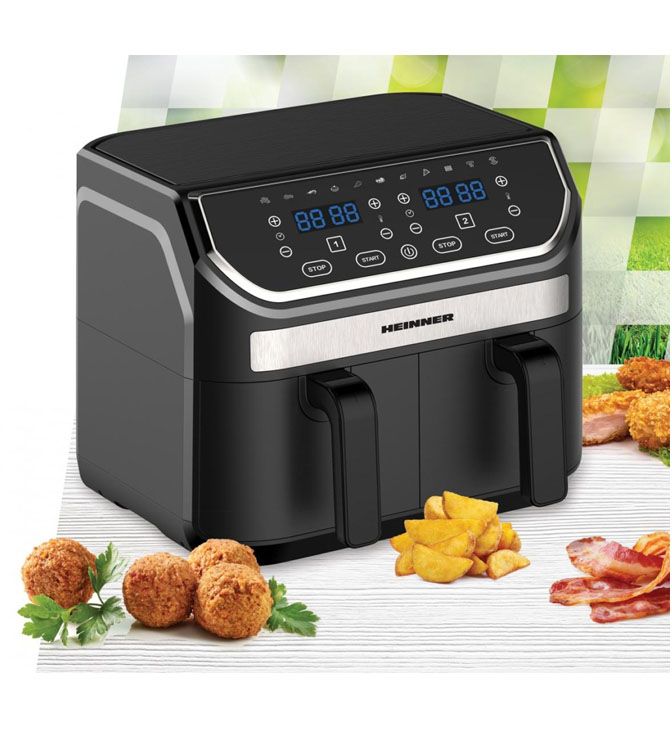 Oro keptuvė 1700 W, 8,5 l HAF-KDB1700BK HEINNER Oro keptuvė 1700 W, 8,5 l HAF-KDB1700BK HEINNER