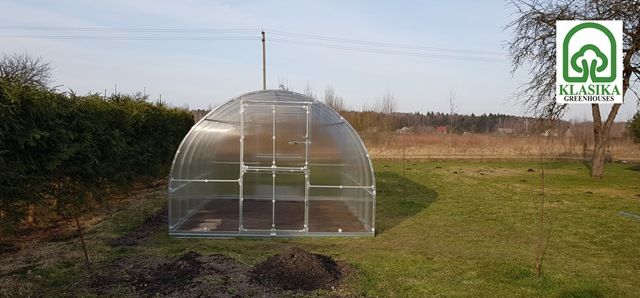 Šiltnamis KLASIKA TUBE 18m2 (plotis 3 m) danga 6 mm ilgis 6 m
