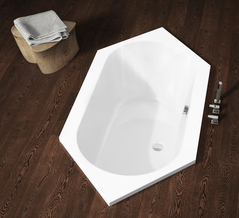 Akrilinė vonia Riho Kansas 190x90 cm, balta, B035001005
