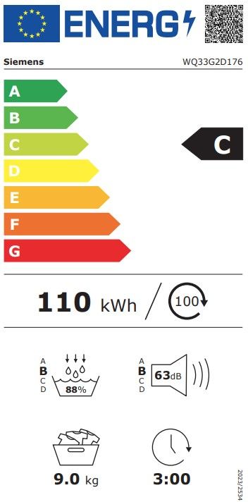 Džiovyklė Siemens WQ33G2D176 Džiovyklė Siemens WQ33G2D176