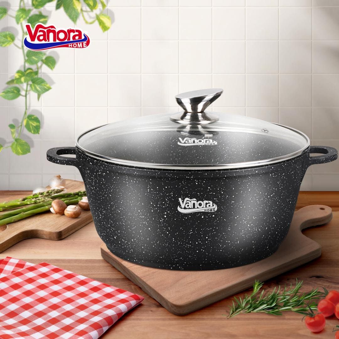 Puodas aliuminio su keramikos danga 11.6L 32x14.5cm VN-ME-32CL VANORA Puodas aliuminio su keramikos danga 11.6L 32x14.5cm VN-ME-32CL VANORA