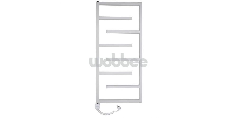 Elektrinis rankšluosčių džiovintuvas Wobbee Welly 50x110 cm, kairinis, baltas