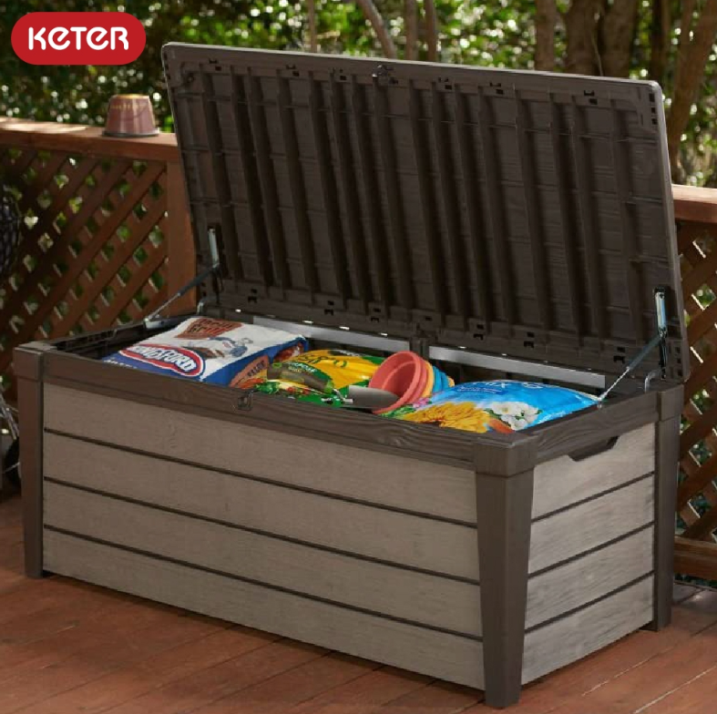 Daiktadėžė Keter Brushwood ruda 455L , K230408