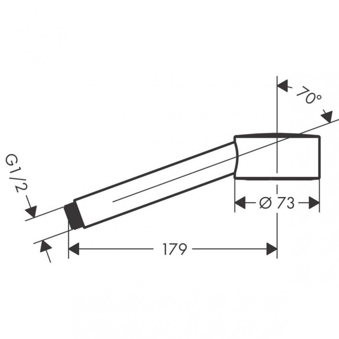 Dušo galva Axor One, matinė juoda 48651670