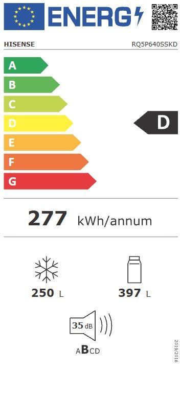 Šaldytuvas Hisense RQ5P640SSKD Šaldytuvas Hisense RQ5P640SSKD