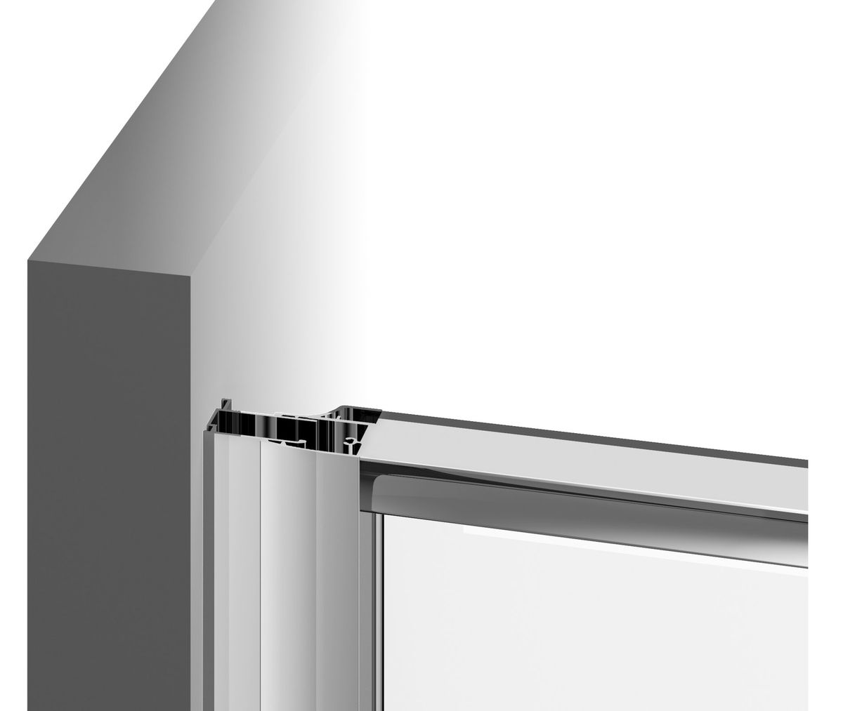 Dušo durys Ravak NDOP2 120, balta matinė+stiklas Transparent, 03OG0E01Z1