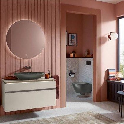 Pakabinamas klozetas Villeroy & Boch Subway 2.0 Direct Flush be dangčio, grafito, 5614R0I4