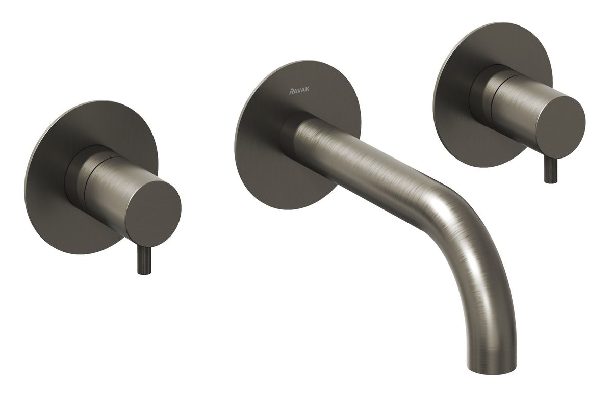 Potinkinis praustuvo maišytuvas Ravak Espirit , 3 dalių su korpusu, Graphite Brushed X070313