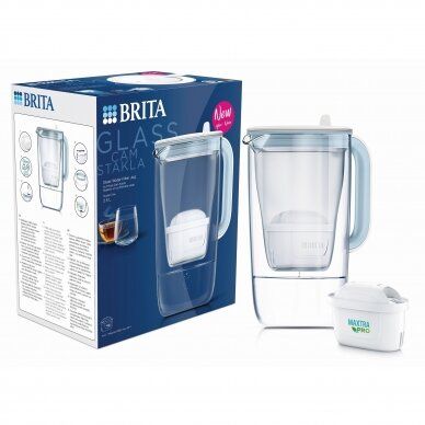 BRITA filtravimo indas GLASS JUG MXpro, melsvas 2.5l