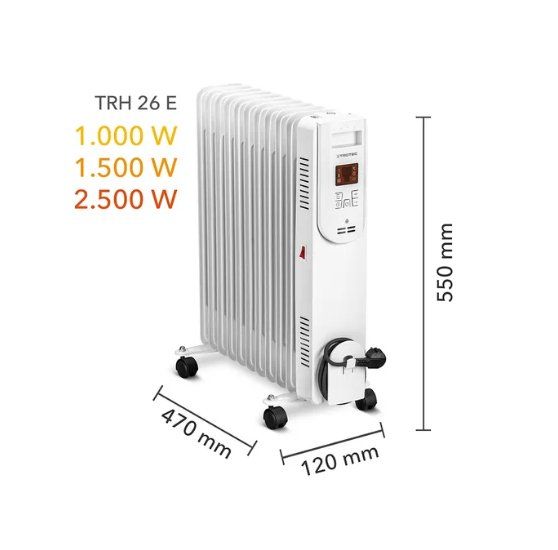 Elektrinis tepalinis radiatorius Trotec TRH 26 E 13-00251