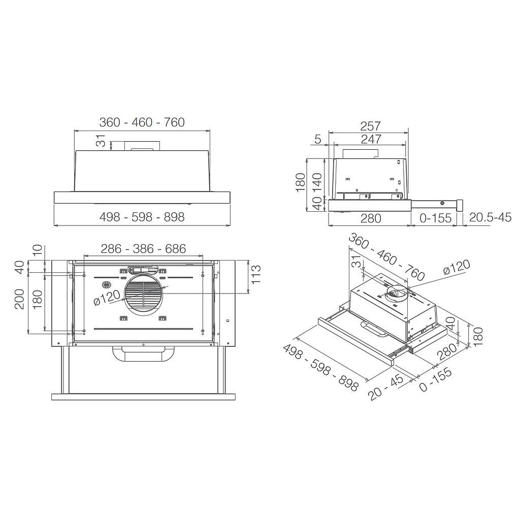 Gartraukis ELICA TT14 LUX BL/A/60