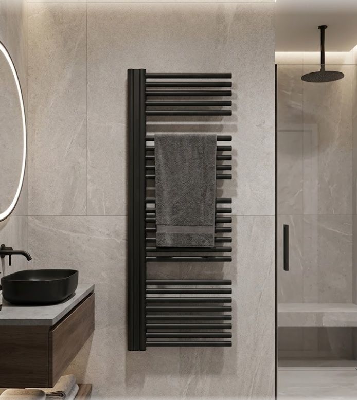 Rankšluosčių džiovintuvas Očenašek BNL 50x130 cm, juodas, BNL5001300BL Rankšluosčių džiovintuvas Očenašek BNL 50x130 cm, juodas, BNL5001300BL