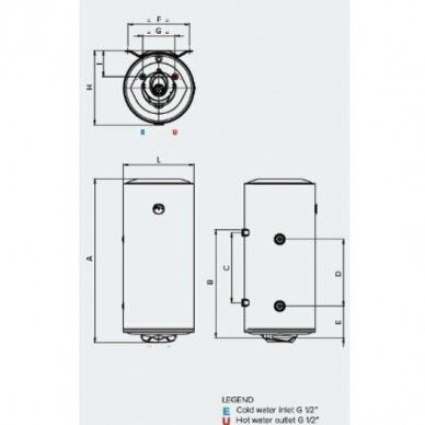 Kombinuotas vandens šildytuvas Ariston PRO1 R 80 1,8KW