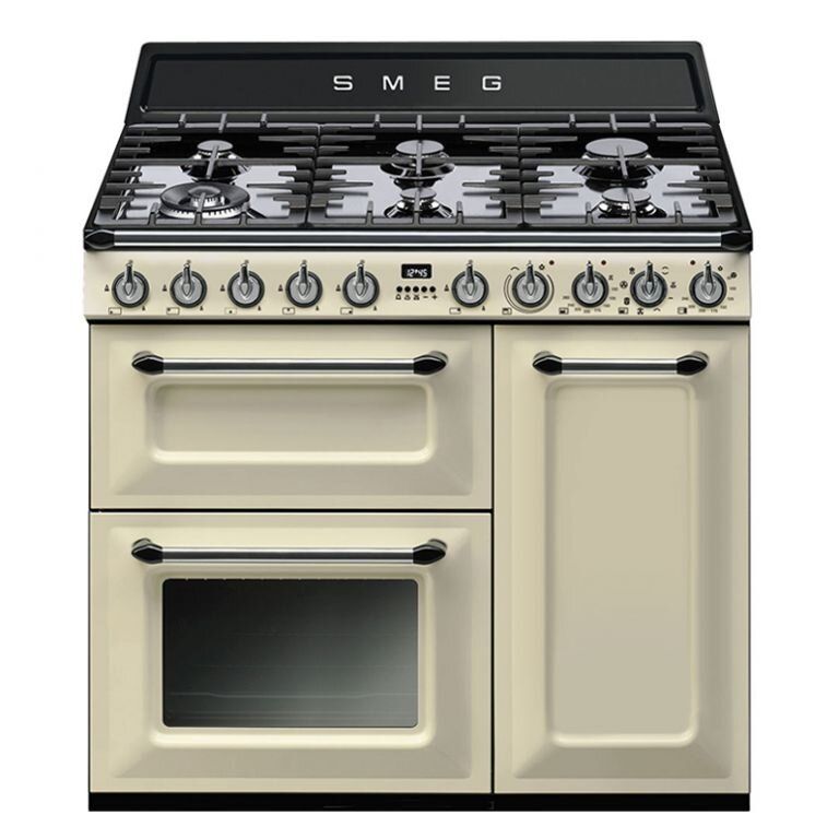 SMEG dujinė viryklė su 3 elektrinėmis orkaitėmis TR93P