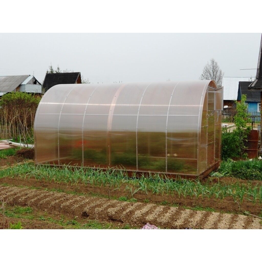 Šiltnamis SVAJONĖ KOMPAKT (plotis 2,4m) NANO polikarbonatas 4 mm 8 m