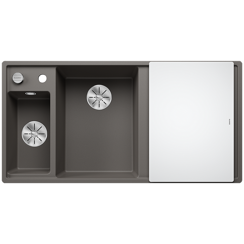 Silgranitinė plautuvė BLANCO AXIA III 6 S LI SILG Pilka Z.GL InFino M.AF