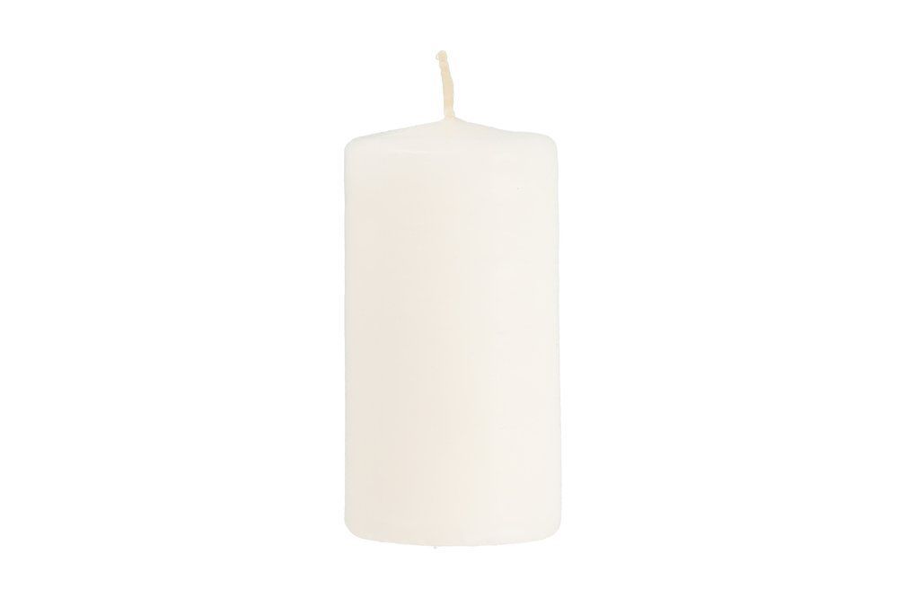 Cilindrinės žvakės Polar Kynttilät 5x8 cm, 4 vnt., balta, 6410413223653