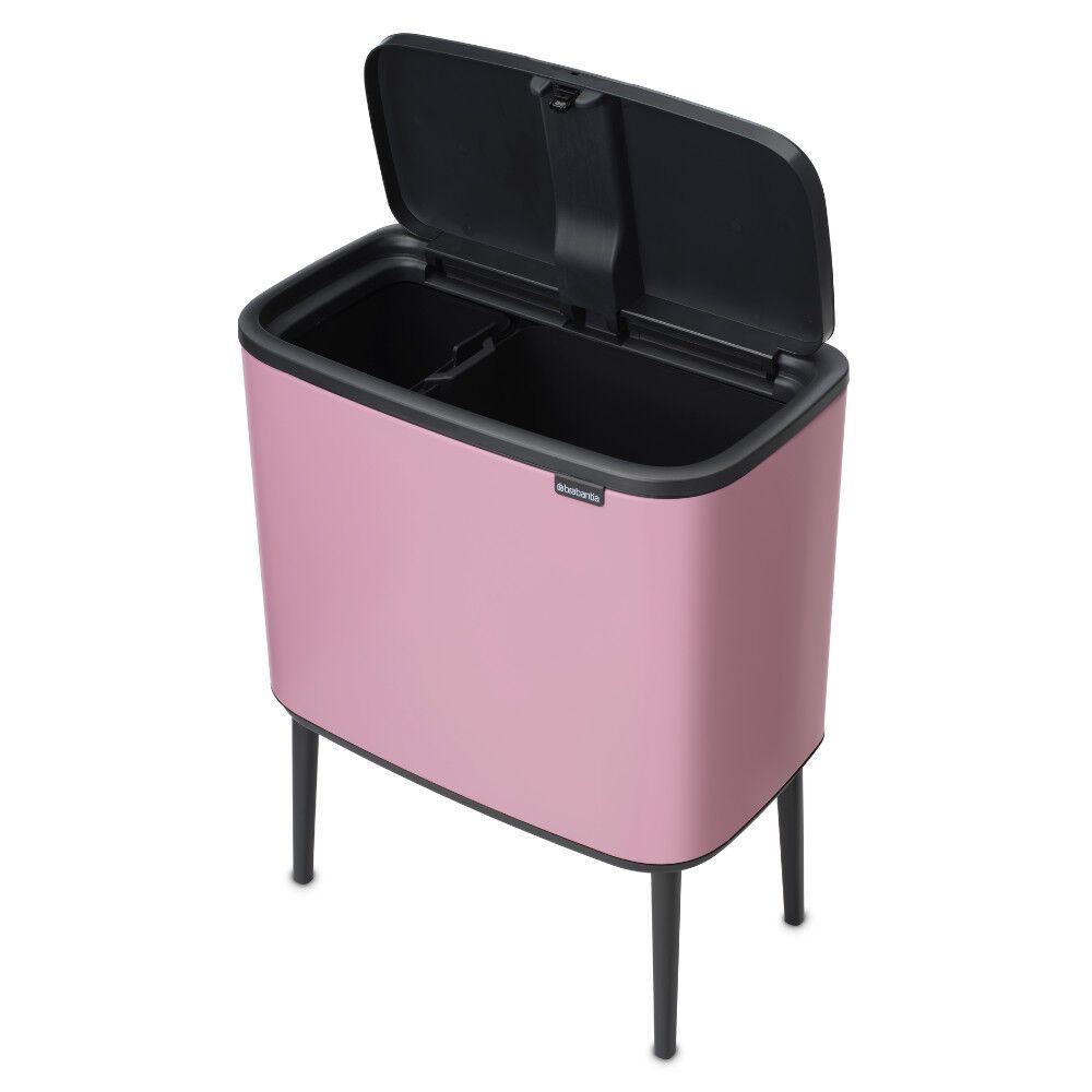 Šiukšlių dėžė Brabantia Bo Touch Bin 11 + 23 L, Lilac Pink, 255328