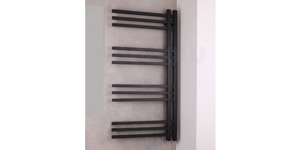 Rankšluosčių džiovintuvas WOBBEE Flint 50x100 cm, juodas