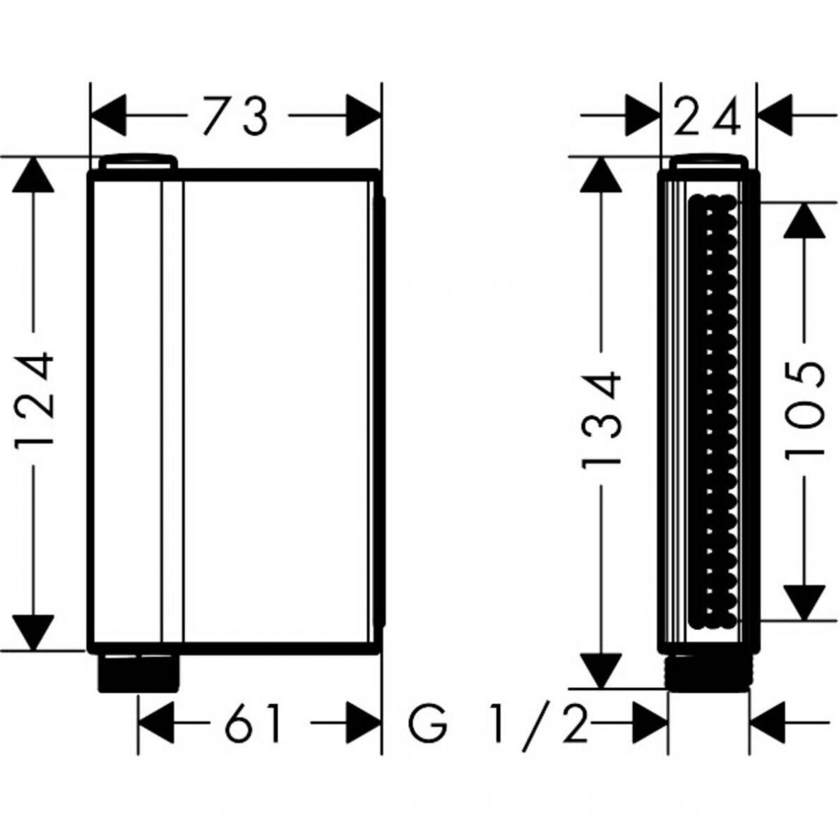 Dušo galva Axor One, aukso sp. 45720990