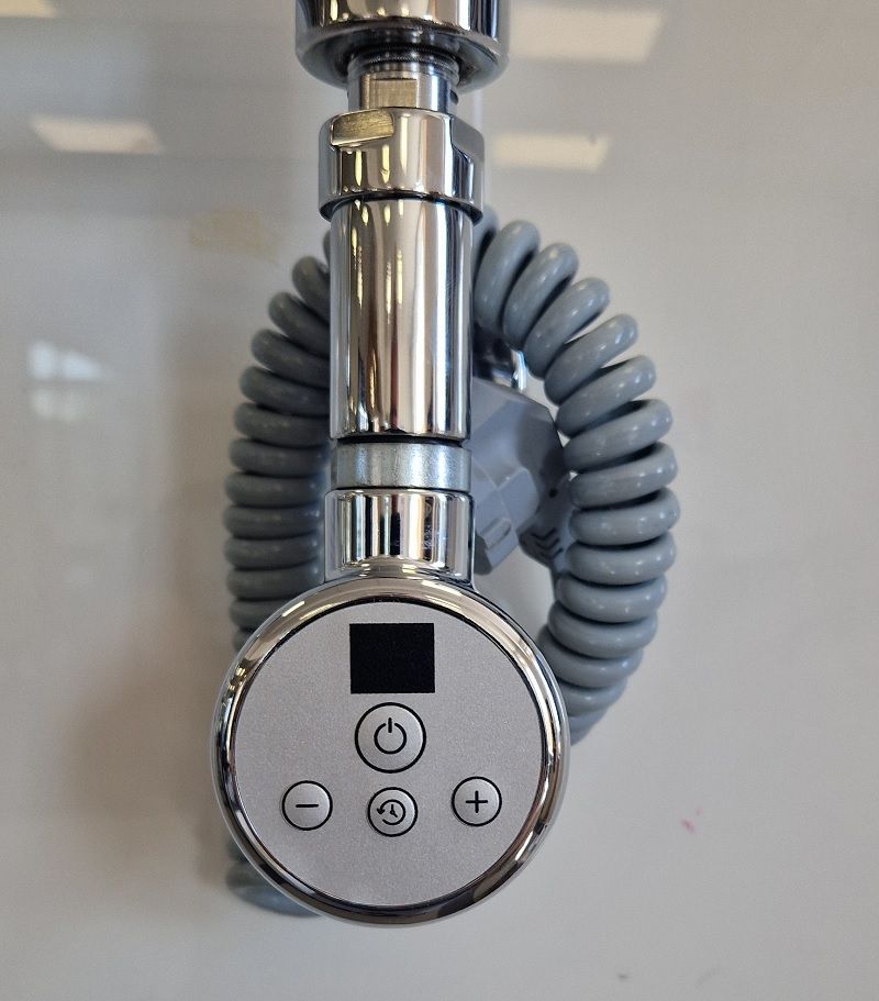 Kaitinimo elementas tenas Ecoradco SUN DIGITAL su ekranėliu, 750 W, chromas Kaitinimo elementas tenas Ecoradco SUN DIGITAL su ekranėliu, 750 W, chromas