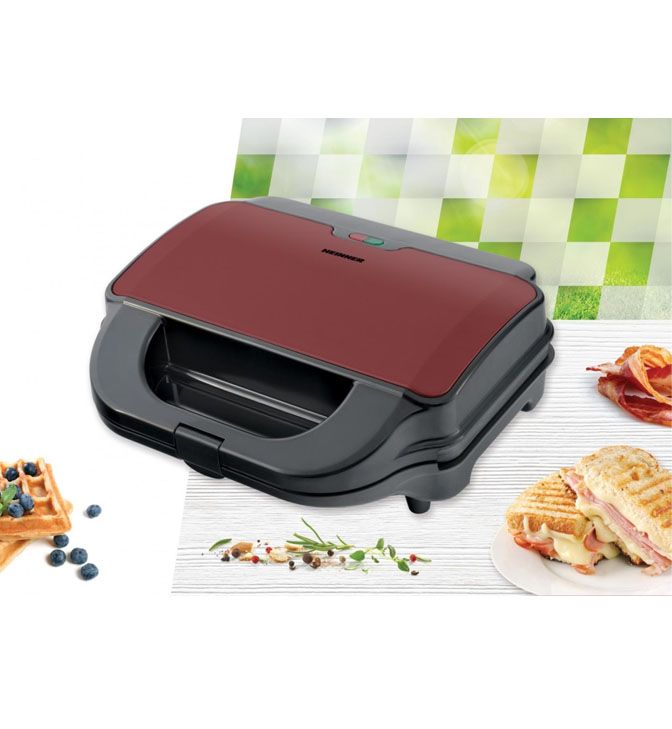 Sumuštinių kepimo aparatas 900W SM-2H900BKS HEINNER Sumuštinių kepimo aparatas 900W SM-2H900BKS HEINNER