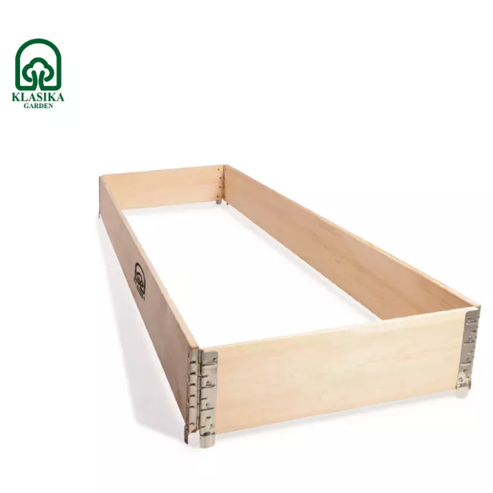 Didelė medinė pakelta lysvė KLASIKA GARDEN, 201,5x101,5x19,5 cm