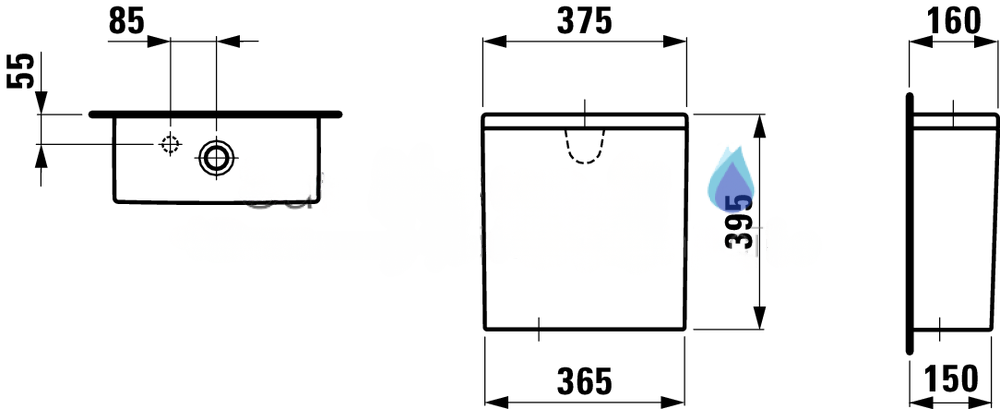 WC bakelis Laufen VAL, baltas H8292830008731