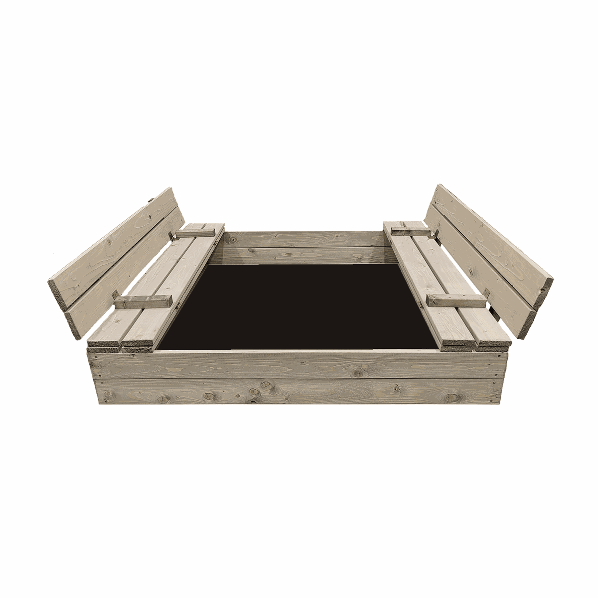 Smėlio dėžė Bonus Orbis, 120x120cm, su patiesalu, pilka Smėlio dėžė Bonus Orbis, 120x120cm, su patiesalu, pilka