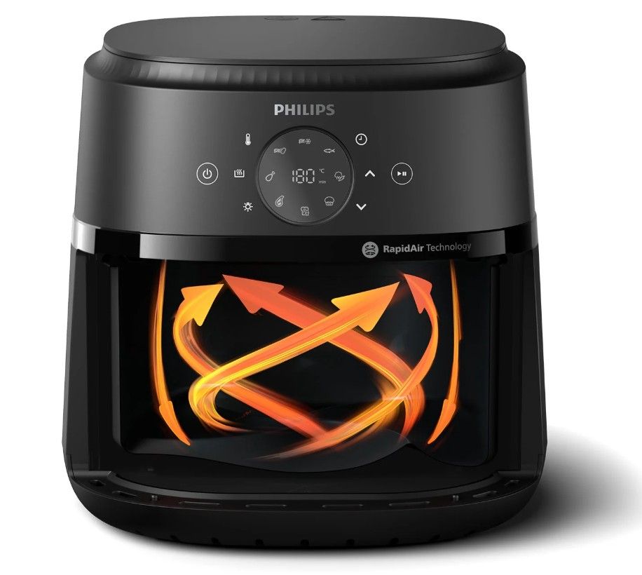 Karšto oro gruzdintuvė Philips 2000 Series NA231/00, 6,2l, juoda Karšto oro gruzdintuvė Philips 2000 Series NA231/00, 6,2l, juoda