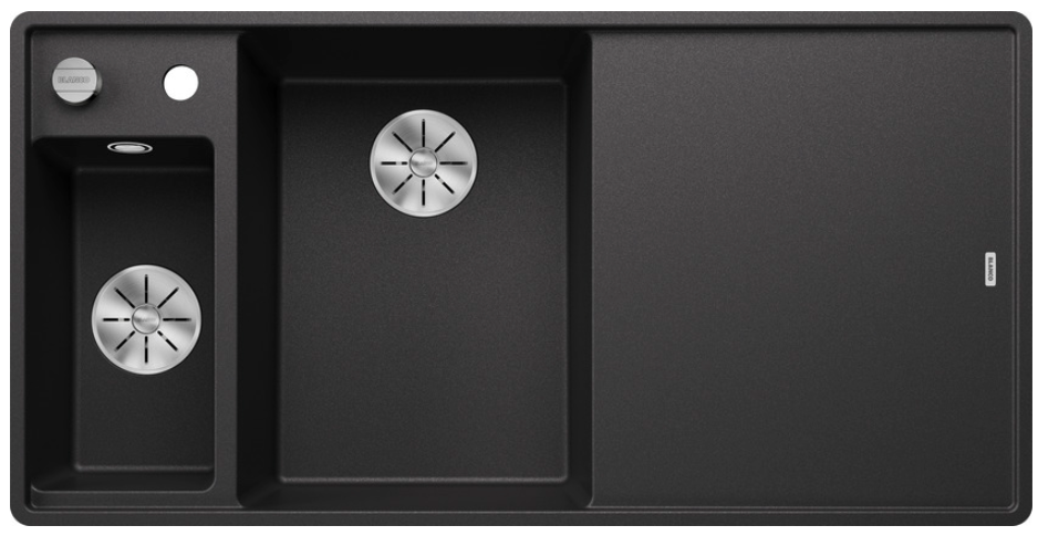 Silgranitinė plautuvė BLANCO AXIA III 6 S-F LI SILG PDUR Antracitas Z.GL InFino M.AF
