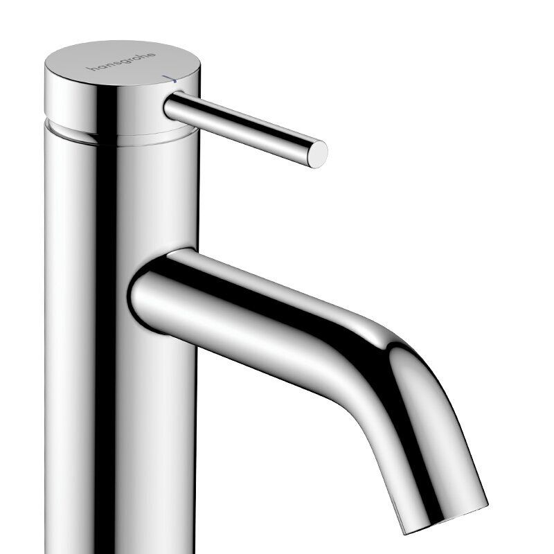 Praustuvo maišytuvas Hansgrohe Tecturis S 80 su dugno vožtuvu, chromas, 73302000