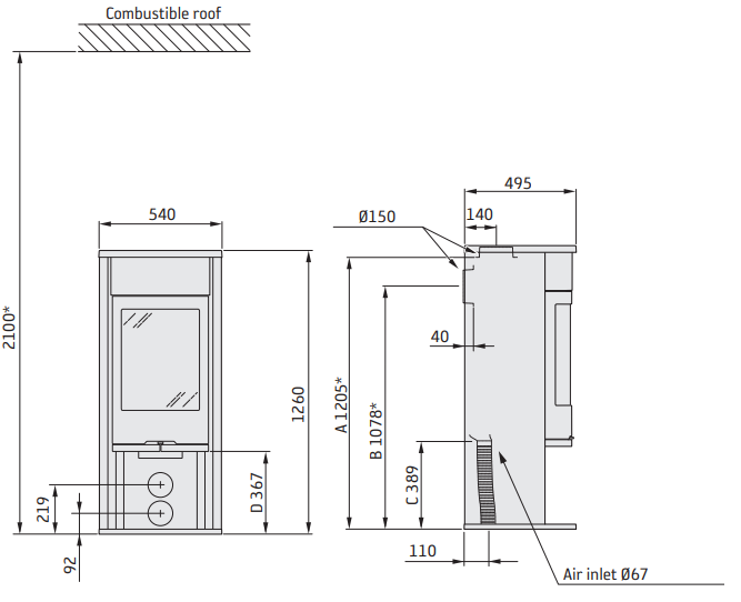 Krosnelė CONTURA C610:3 Style, pilkos spalvos, kompl (798400, 803647, 398283)