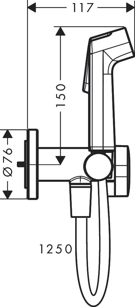Bidė dušelis Hansgrohe aukso sp. 29232990 Bidė dušelis Hansgrohe aukso sp. 29232990