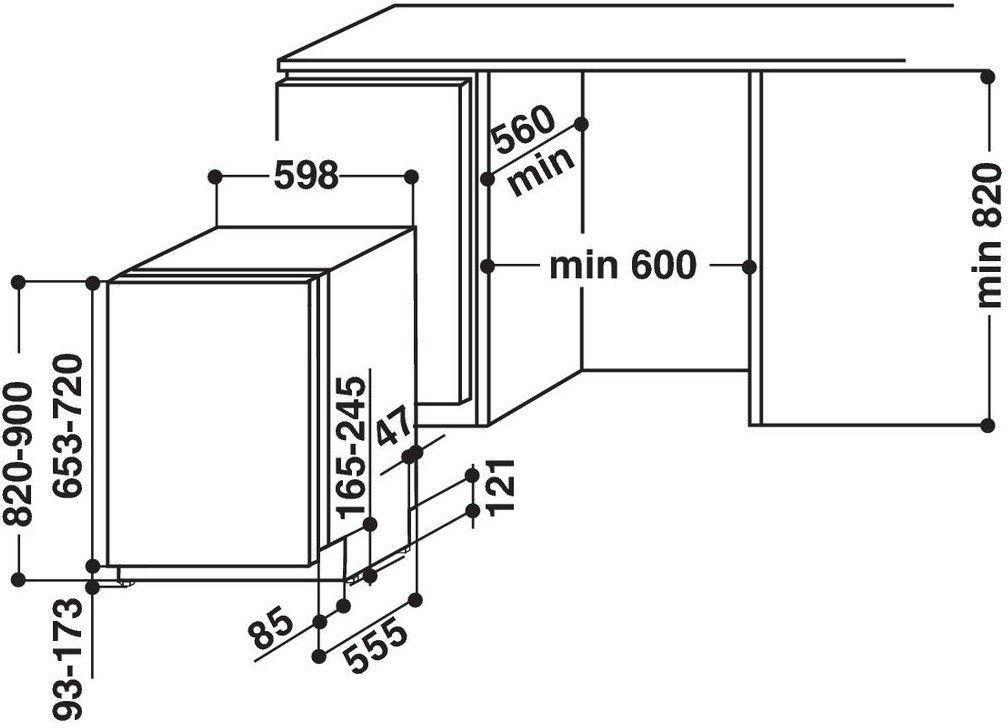 Įmontuojama indaplovė Whirlpool WIO 3P33 PL Įmontuojama indaplovė Whirlpool WIO 3P33 PL