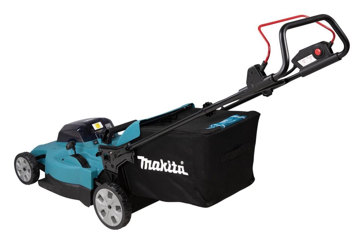 Akumuliatorinė vejapjovė Makita DLM538CT2 2x18 V 2x5,0 Ah akum. Akumuliatorinė vejapjovė Makita DLM538CT2 2x18 V 2x5,0 Ah akum.